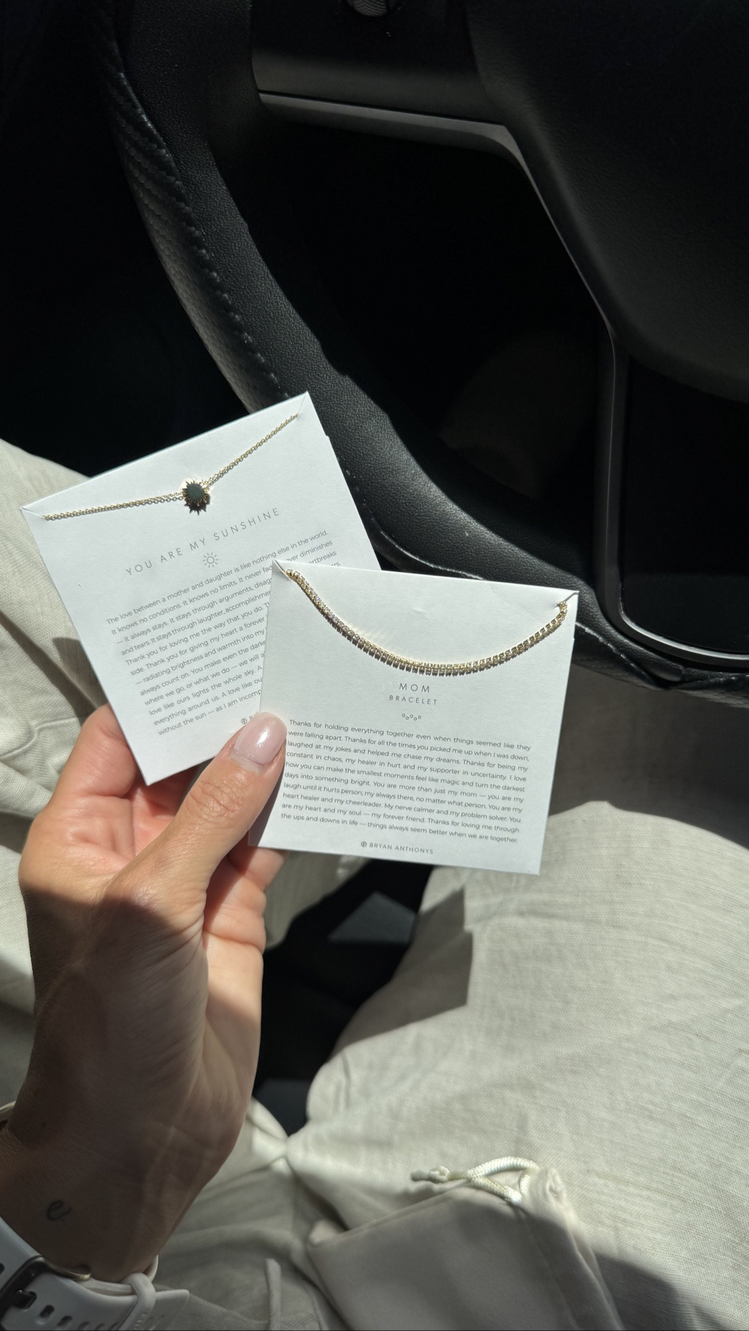 The most meaningful jewelry! 

@Bryan Anthonys