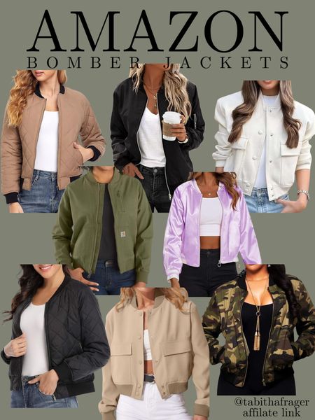 Bomber jacket. Amazon bomber jackets  

#LTKfindsunder50 #LTKsalealert #LTKstyletip