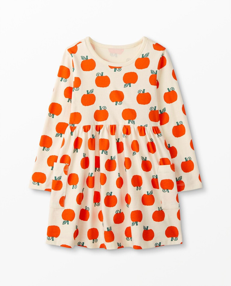 Long Sleeve Halloween Print Pocket Dress | Hanna Andersson