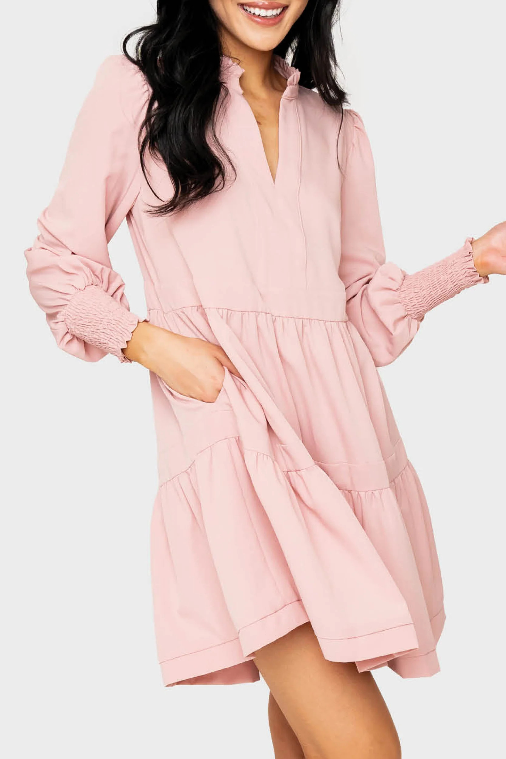 Long Sleeve Decked Out Day Dress | Gibson