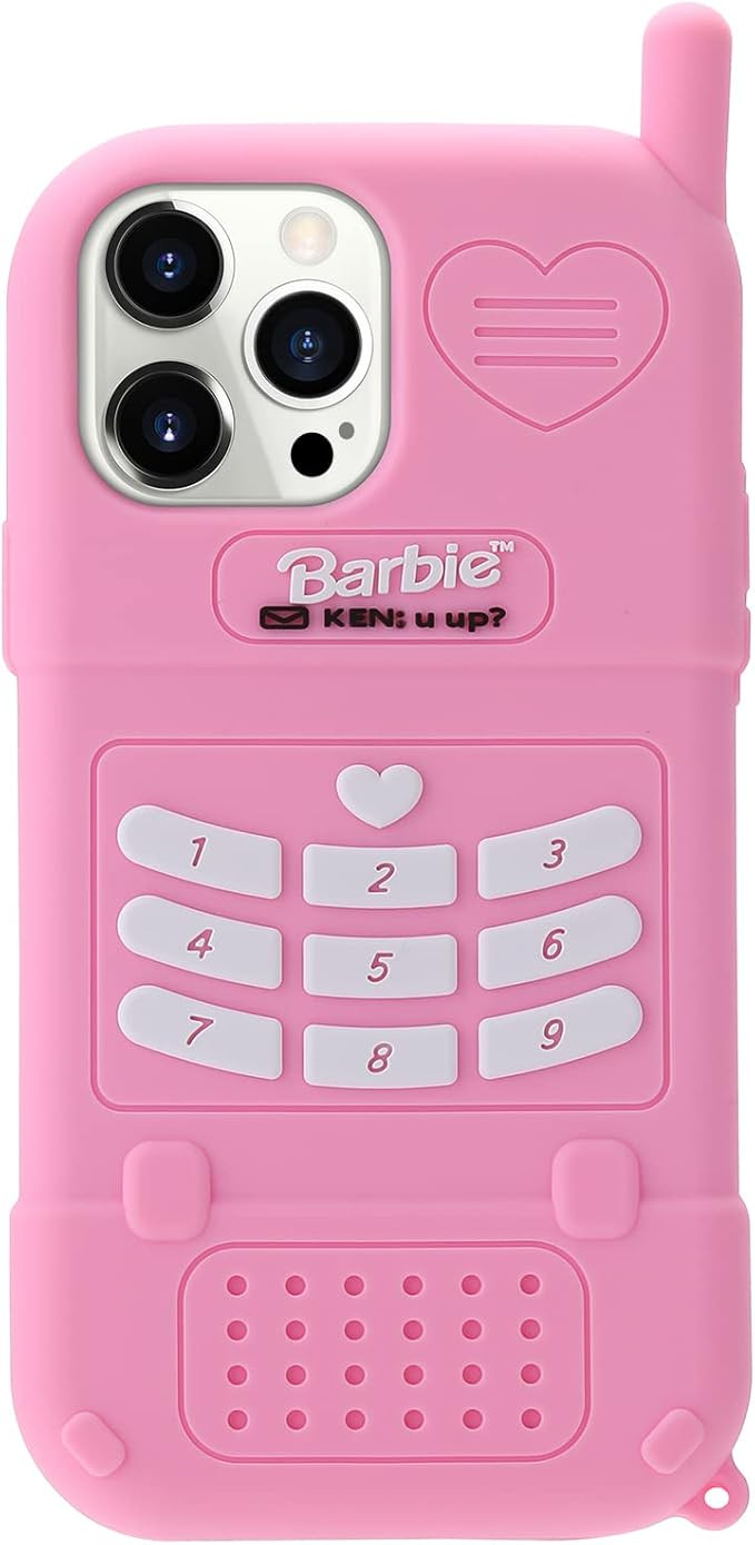 Filaco Silicon Case Fit for iPhone 13 Pro Max 6.7inch, 3D Cute Cartoon Pink Retro Cover, Kawaii S... | Amazon (US)