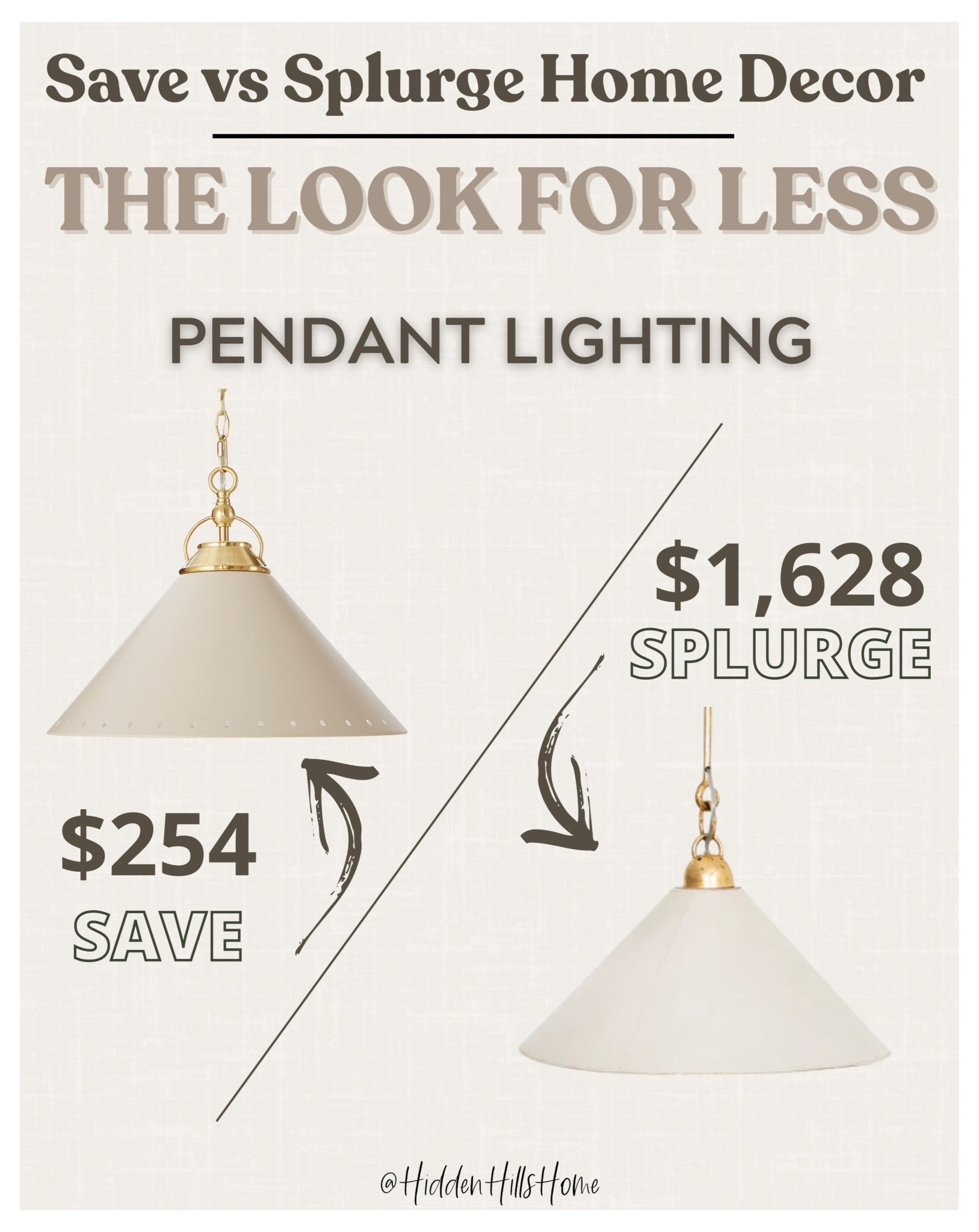 Save vs splurge home decor dupes, lighting dupes, pendant light, McGee and co dupe, home decor ideas, affordable home

#LTKHome #LTKSaleAlert