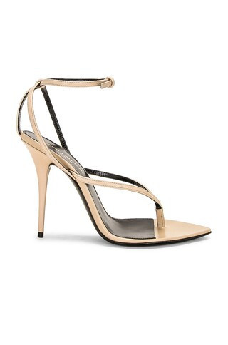Saint Laurent Gippy Thong Sandal in Nude | FWRD 
