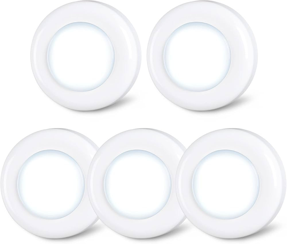 STAR-SPANGLED Tap Light Push Lights Mini Night Touch Light LED Puck Lights Portable Under Cabinet... | Amazon (US)