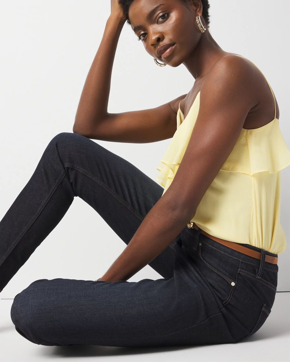 High-Rise Sculpt Slim Jeans | White House Black Market