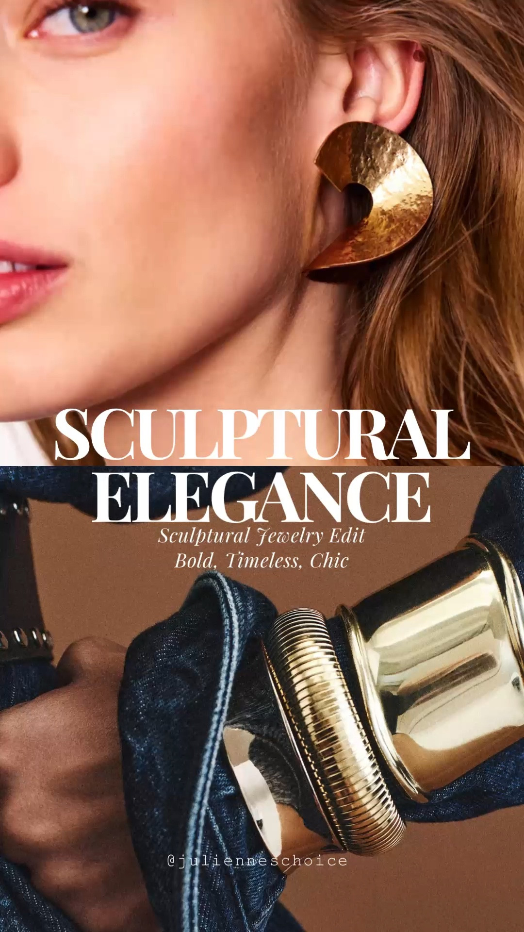 Bold, Sculptural, Statement.
Elevate your everyday with bold jewelry—chunky bracelets, sculpted rings, and artful necklaces that speak volumes.✨julienneschoice

#BoldJewelry #SculpturalStyle #StatementAccessories #LTKStyle #JewelryEdit

#LTKSummerEdit #LTKStyleTip