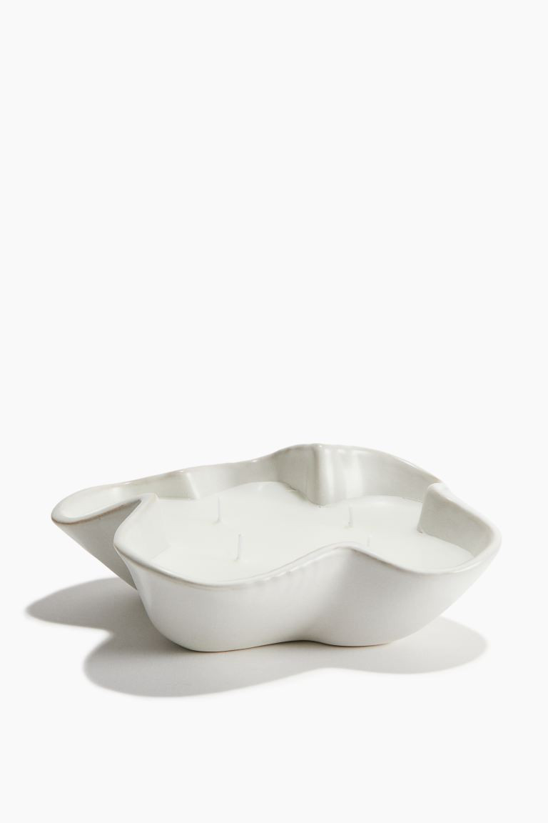 Scented Candle in a Stoneware Holder | H&M (US + CA)