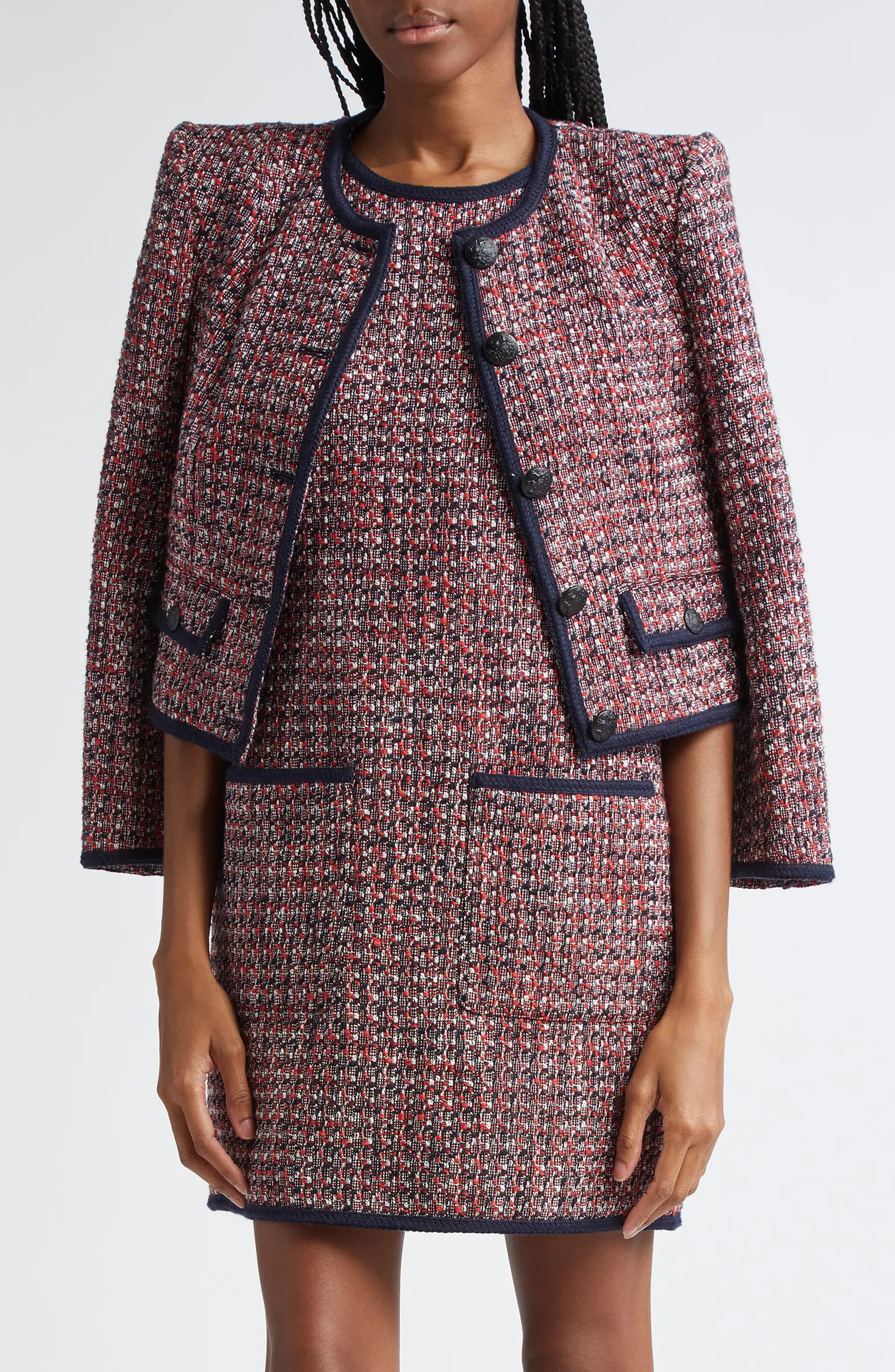 Veronica Beard Ceres Metallic Cotton Blend Tweed Jacket | Nordstrom | Nordstrom