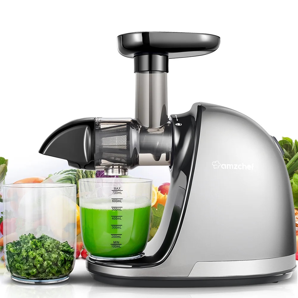AMZCHEF Masticating Slow Juicer with Quiet Motor, Juicer Machine with Reverse Mode, for Fruits&Ve... | Walmart (US)