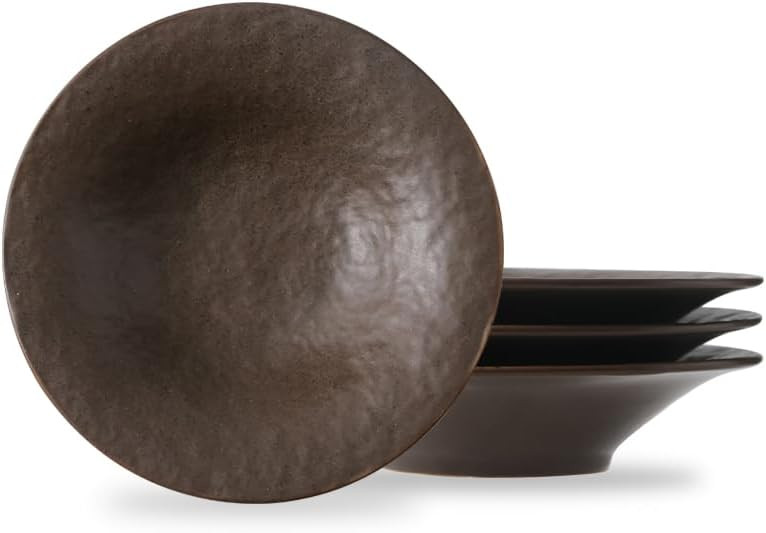 8 Inch Elegant Porcelain Dinner Plates, Round Appetizer Plates, Perfect for Salad, Dessert, Pasta... | Amazon (US)