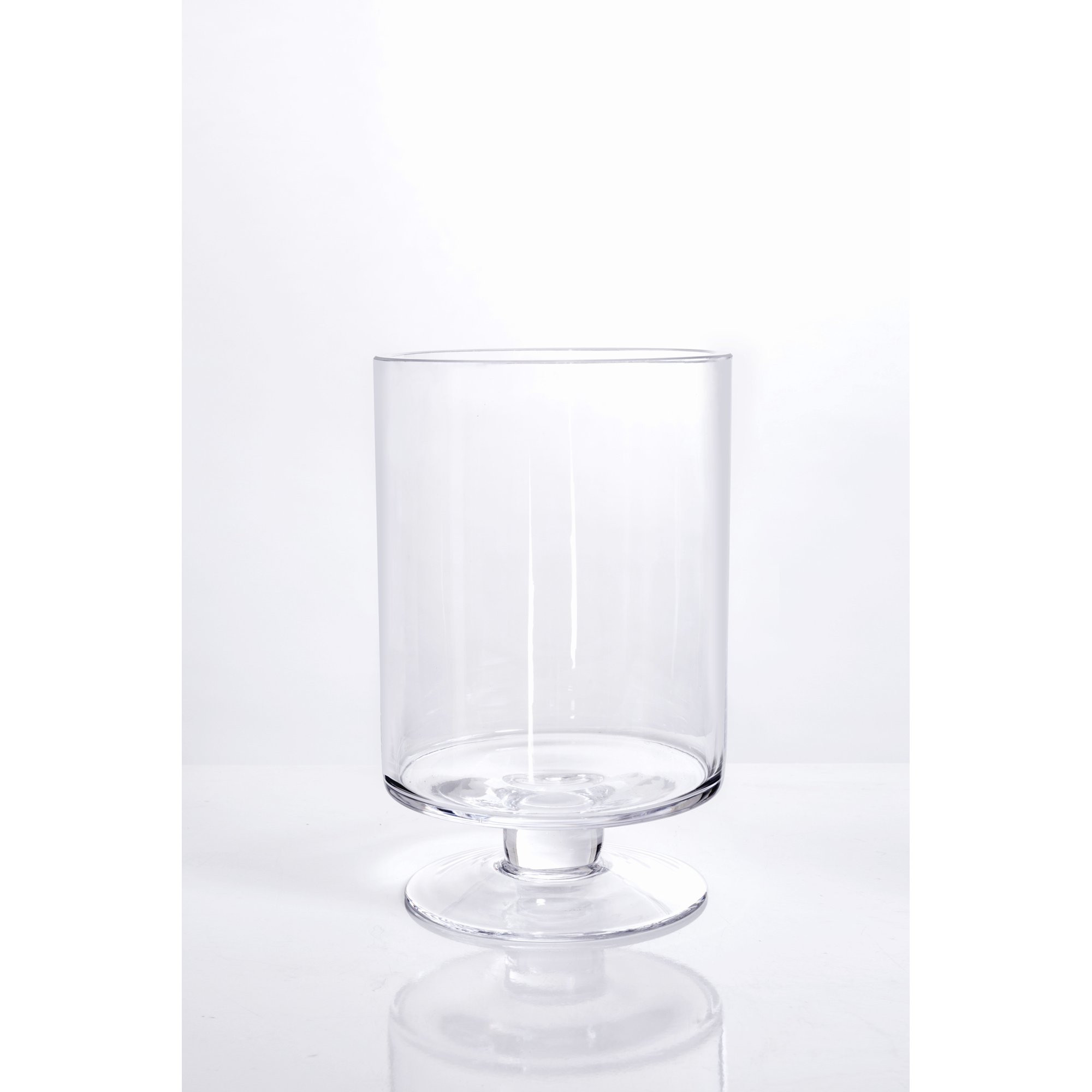 Better Homes & Gardens Medium Glass Pedestal Candle Holder, Clear | Walmart (US)