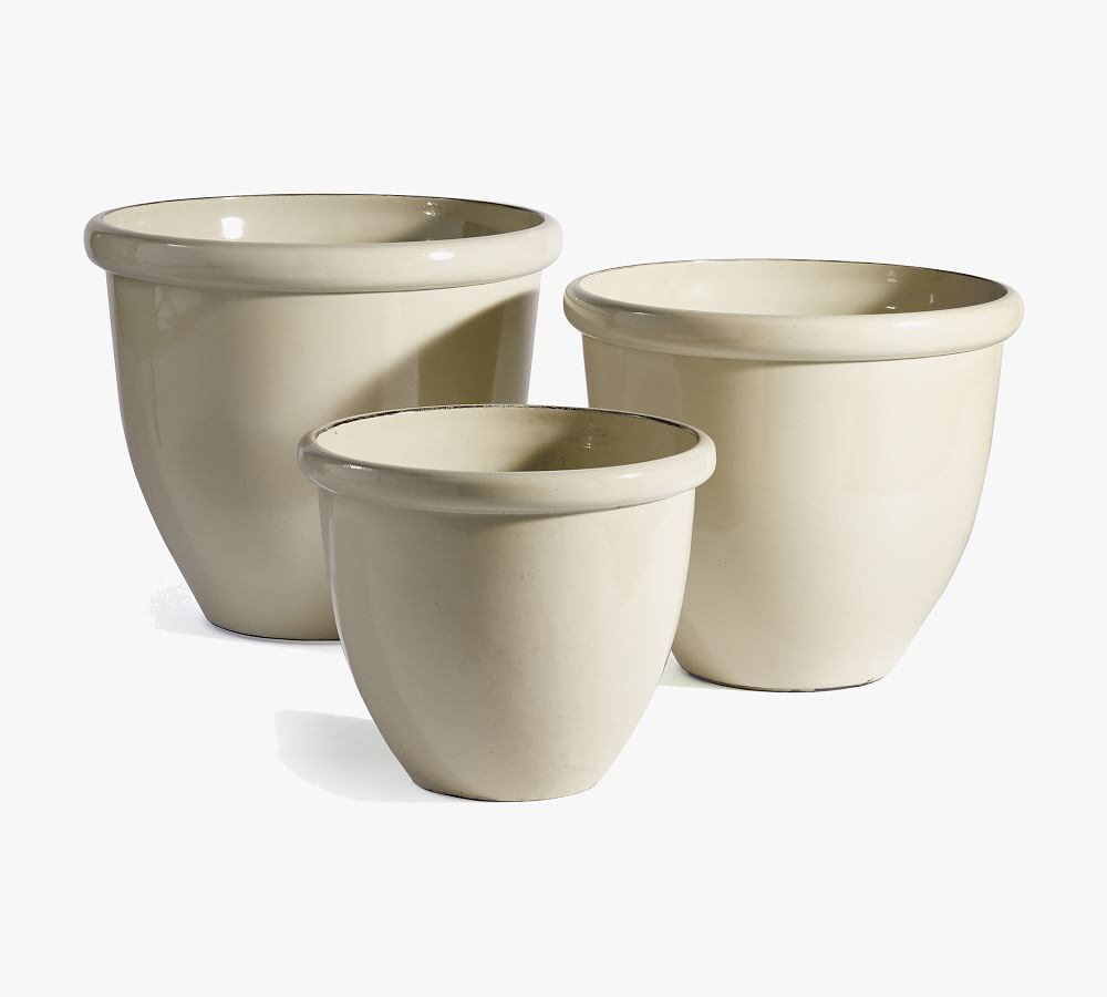 Darcy Round Planters - Set of 3 | Pottery Barn (US)