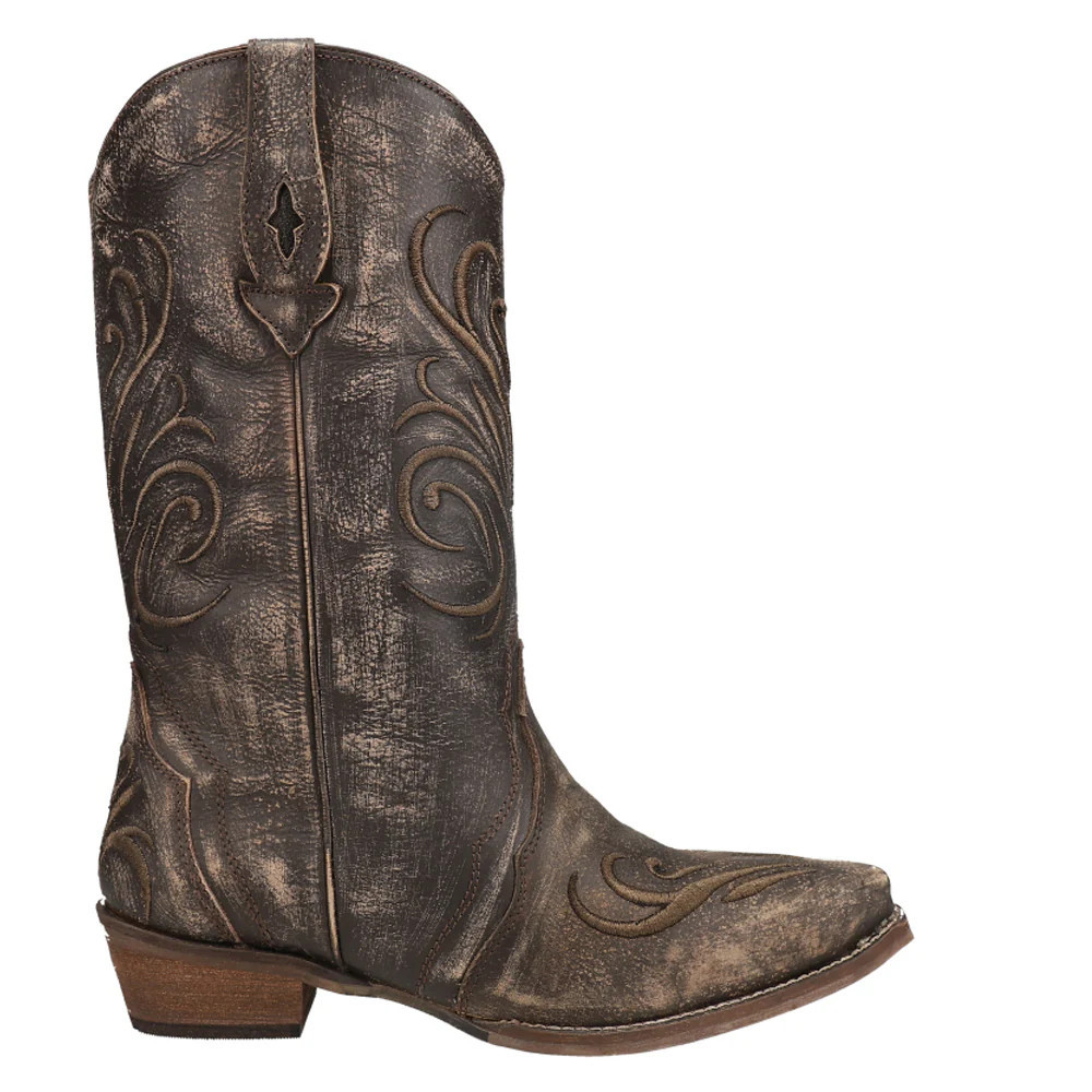 Olivia Thick Embroidered Fashion Snip Toe Cowboy Boots 6.5 / Medium | Shoebacca