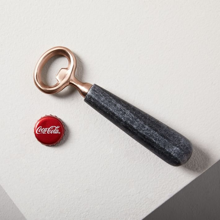 Marble + Copper Bottle Opener | West Elm (US)