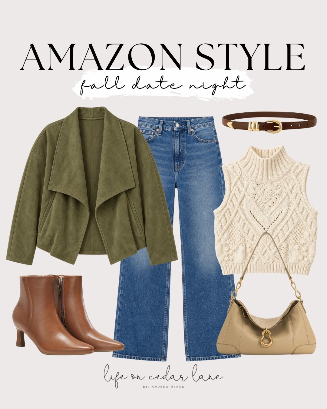 Chic date night outfit with Amazon's stylish finds! #datenightchic #amazonstyle