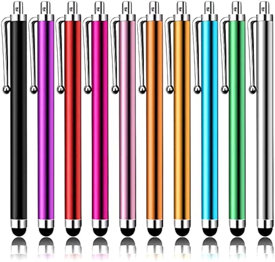 Stylus Pens for Touch Screens, LIBERRWAY Pen 10 Pack of Pink Purple Black Green Silver Universal ... | Amazon (US)