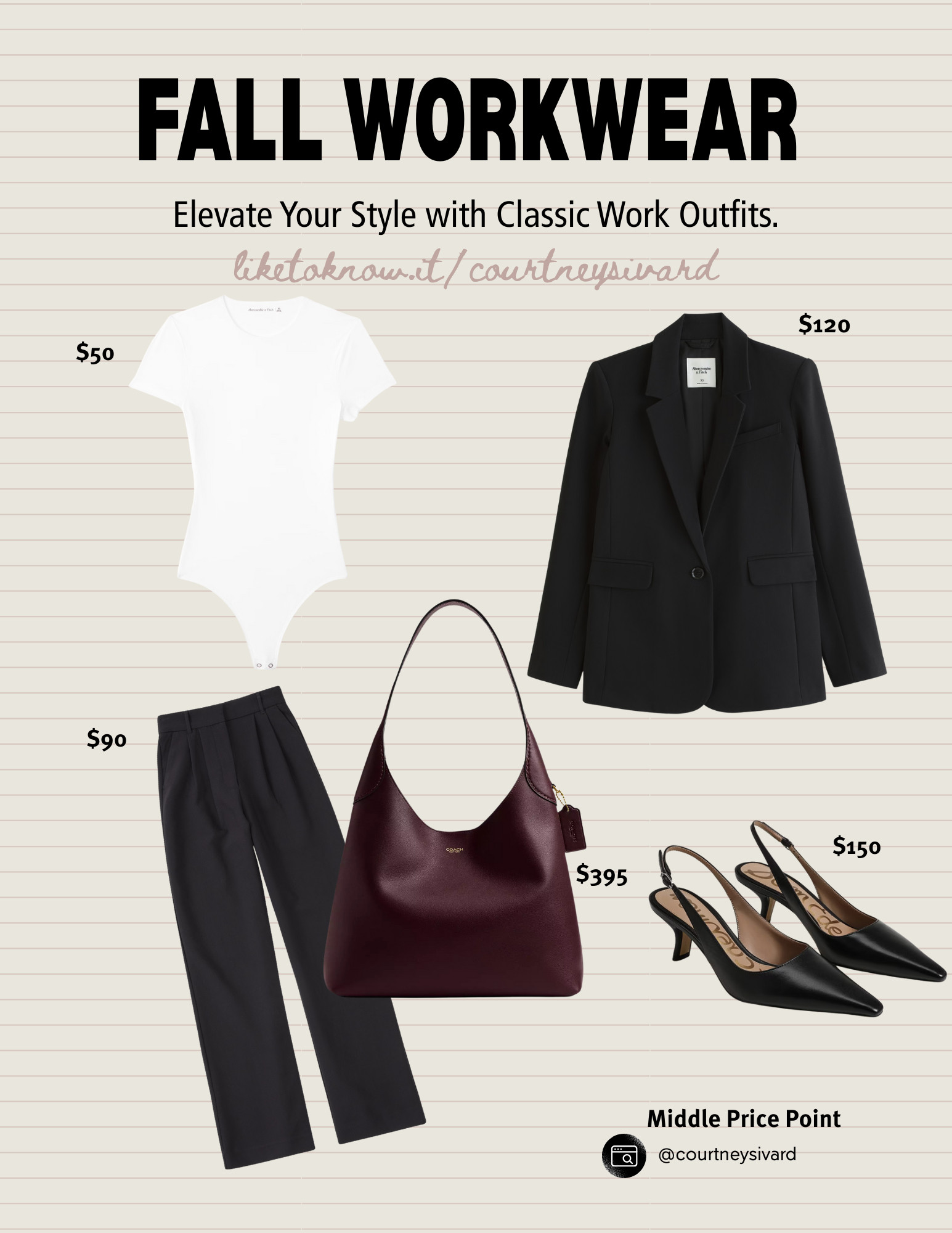 My tried and true workwear outfit and pieces I have in my closet and reach for over and over for years. I also am linking a more price consious option that are still great quality and I have in my closet also.  

 #LTKSeasonal #LTKStyleTip #LTKWorkwear