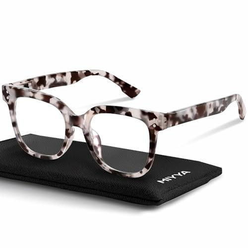 miyya Blue Light Glasses for Women & Men \u2013 Oversized UV & Blue Light Blocker Chunky Frames, ... | Amazon (US)