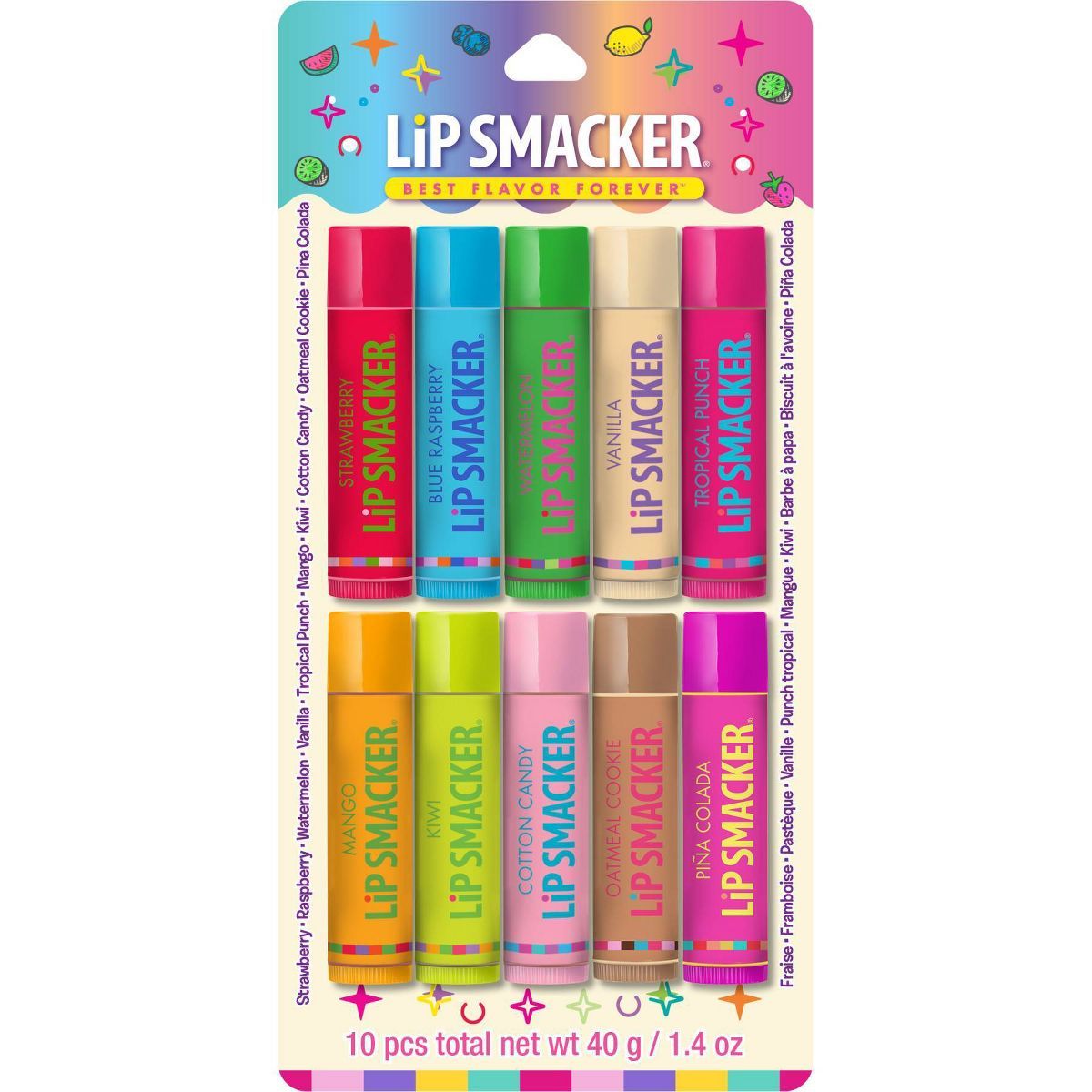 Lip Smacker Best Flavor Forever Lip Balm Party Pack - Original & Best - 10pc | Target