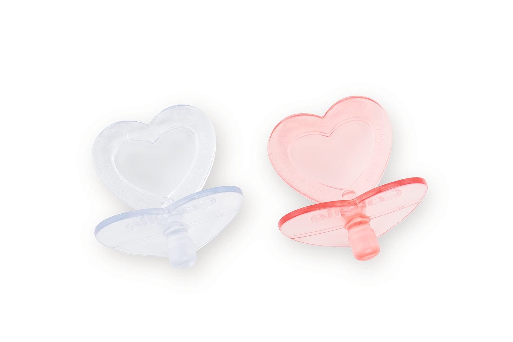 Corolle - Heart Shaped Doll Pacifier Accessory for 14-17" Dolls, 2 Pack, Clear/Pink (140370) | Amazon (US)