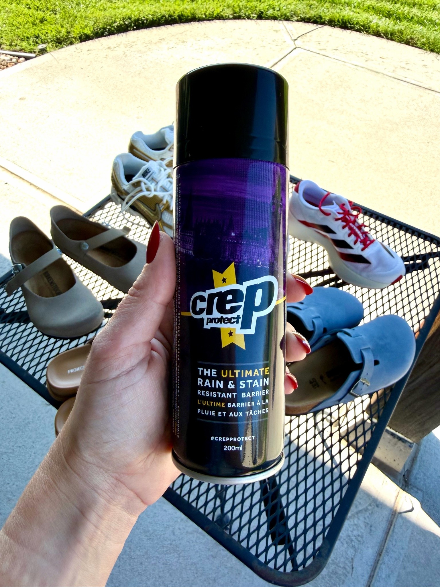 Time to protect these shoes before fall and winter weather hit! Love this spray!