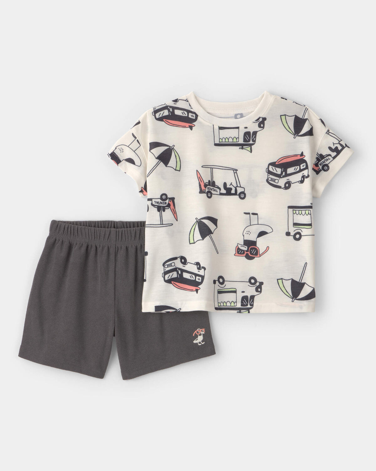 Toddler Boy 2-Piece Beach Short-Sleeve Pajama Set | Carter's | Carter's Inc