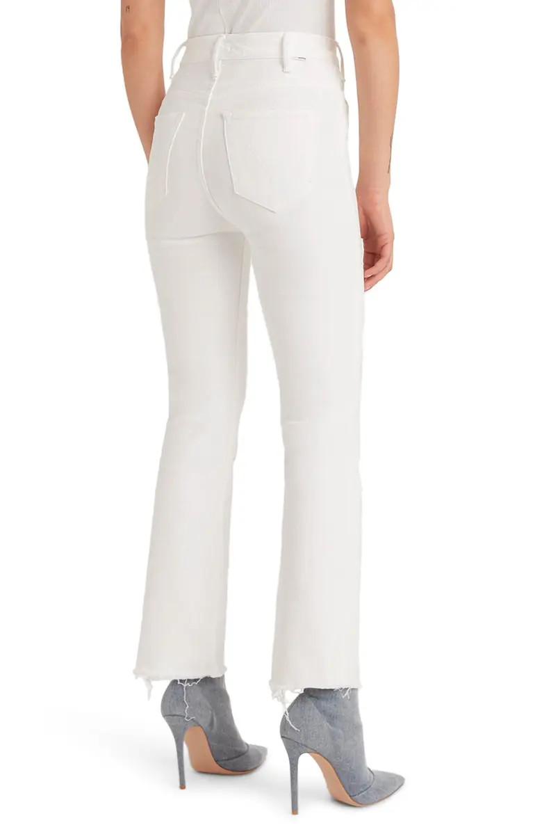 MOTHER The Hustler High Waist Fray Hem Ankle Bootcut Jeans | Nordstrom | Nordstrom