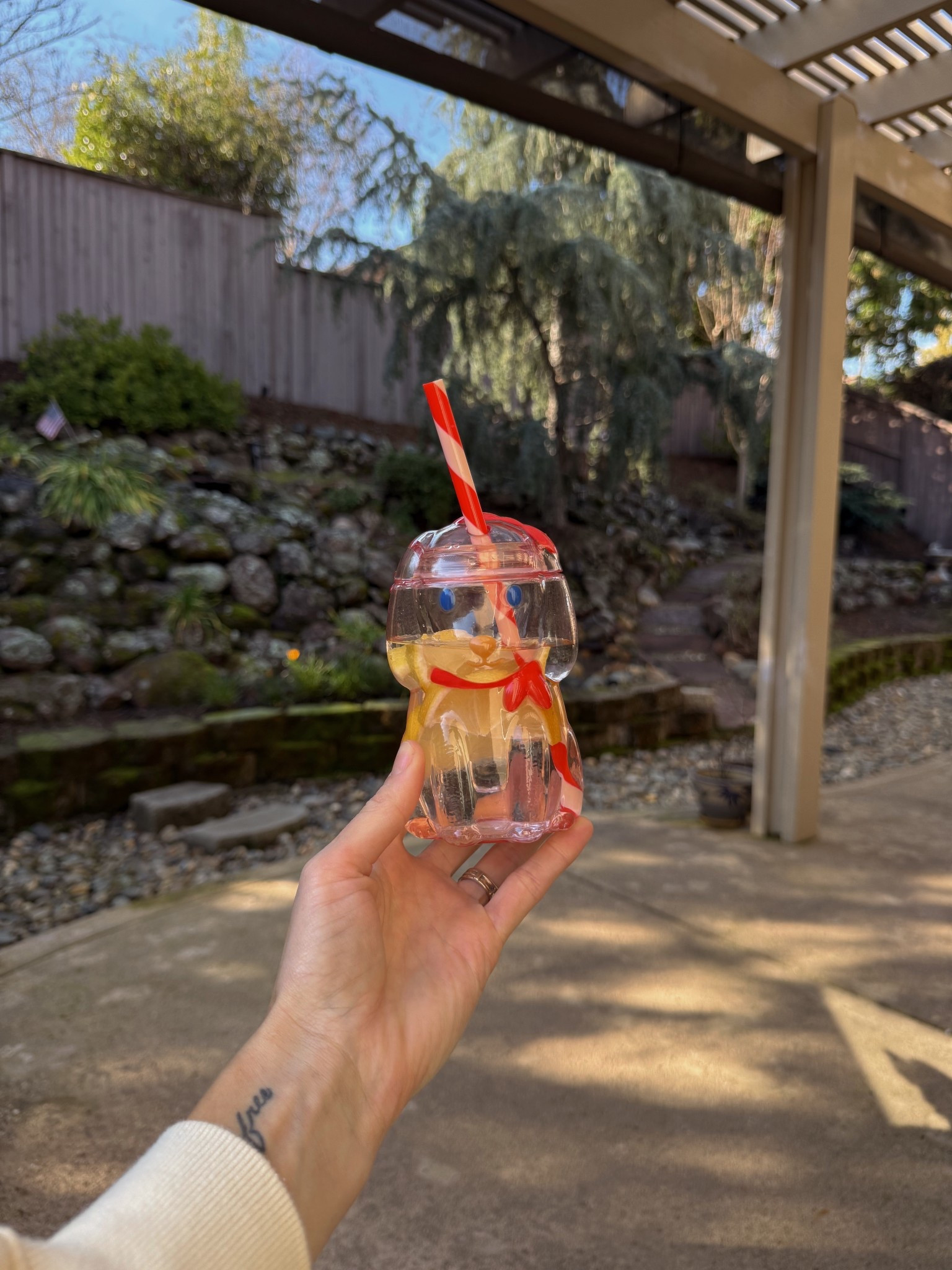 Harper’s new Valentine’s Day cup! 🐶💘