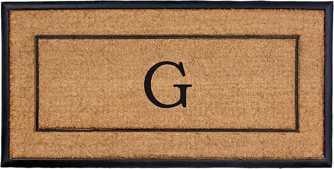 Calloway Mills AZ101632448G Maxen Monogram Doormat, 24" x 48", Natural/Black, Letter G | Amazon (US)