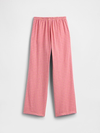 Kids Pull-On Wide-Leg Linen-Blend Pants | Gap Factory