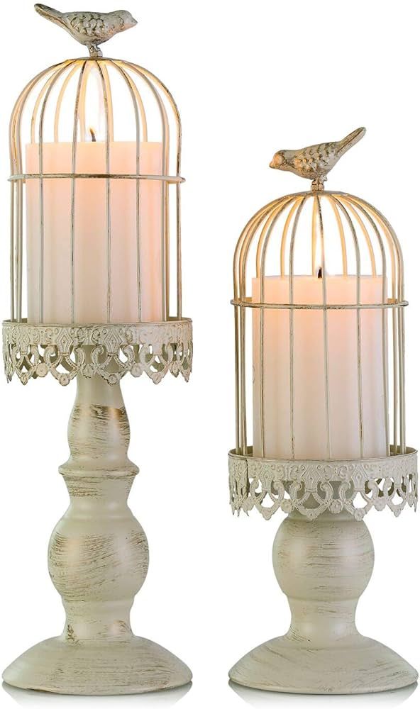 Birdcage Candle Holder Decorative Bird Cages for Weddings Vintage Candlestick Holders, Wedding Ca... | Amazon (US)