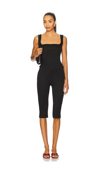 Wilma Capri Set in Black | Revolve Clothing (Global)