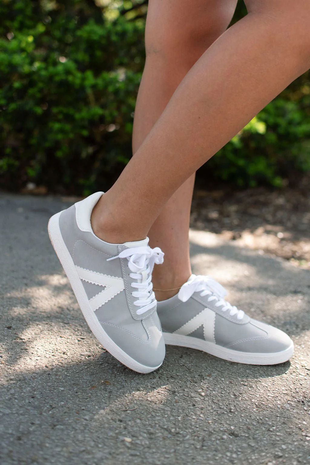 MIA Zena Grey Lace-Up Sneakers | Magnolia Boutique