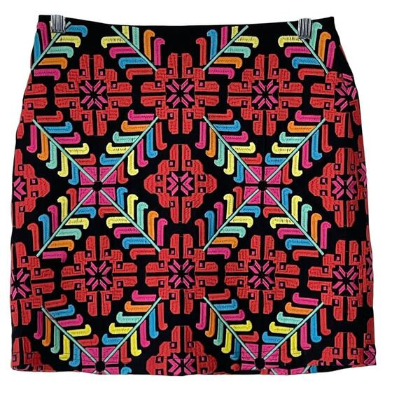 J. MARIE EMBROIDERED ABSTRACT MINI‎ SKIRT SIZE XS FESTIVAL BOHO | Poshmark