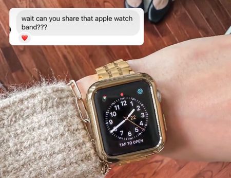 Gift idea for her under $20 - Apple Watch band from Amazon! 

Gold Apple Watch band // gift ideas for teachers // jewelry gift ideas // gifts for sister in law // gift guide for moms // gifts for her 

#LTKGiftGuide #LTKstyletip #LTKHoliday