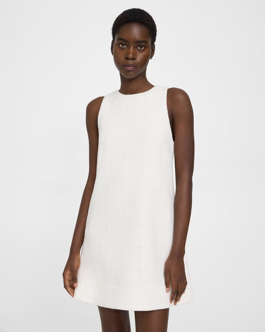 Shift Dress in Cotton Tweed | Theory