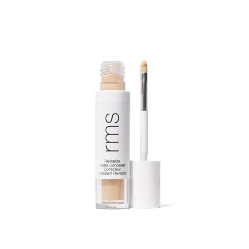 RMS Beauty Revitalize Hydra Concealer, Medium Coverage Hydrating Liquid Complexion Perfector, Skincare-Infused Lightweight and Creaseproof with Built-In Brush Applicator | Amazon (US)
