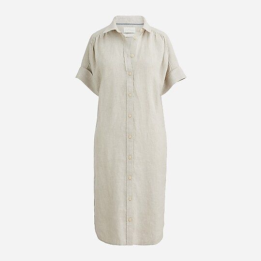 Relaxed-fit linen shirtdress | J.Crew US