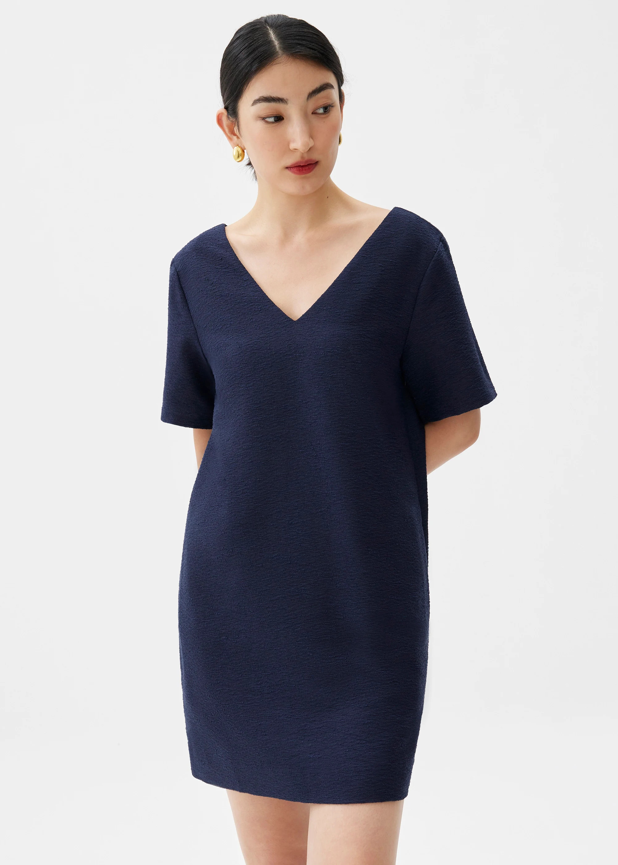 Tweed Shift Mini Dress-052-M | Love, Bonito USA