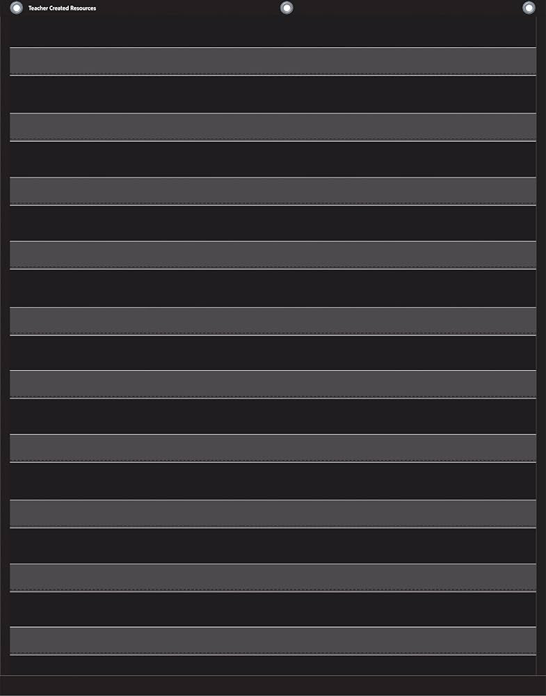 Teacher Created Resources Black 10 Pocket Chart (20744) | Amazon (US)