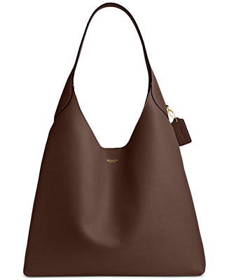 Brooklyn Large Leather Shoulder Bag | Macy's