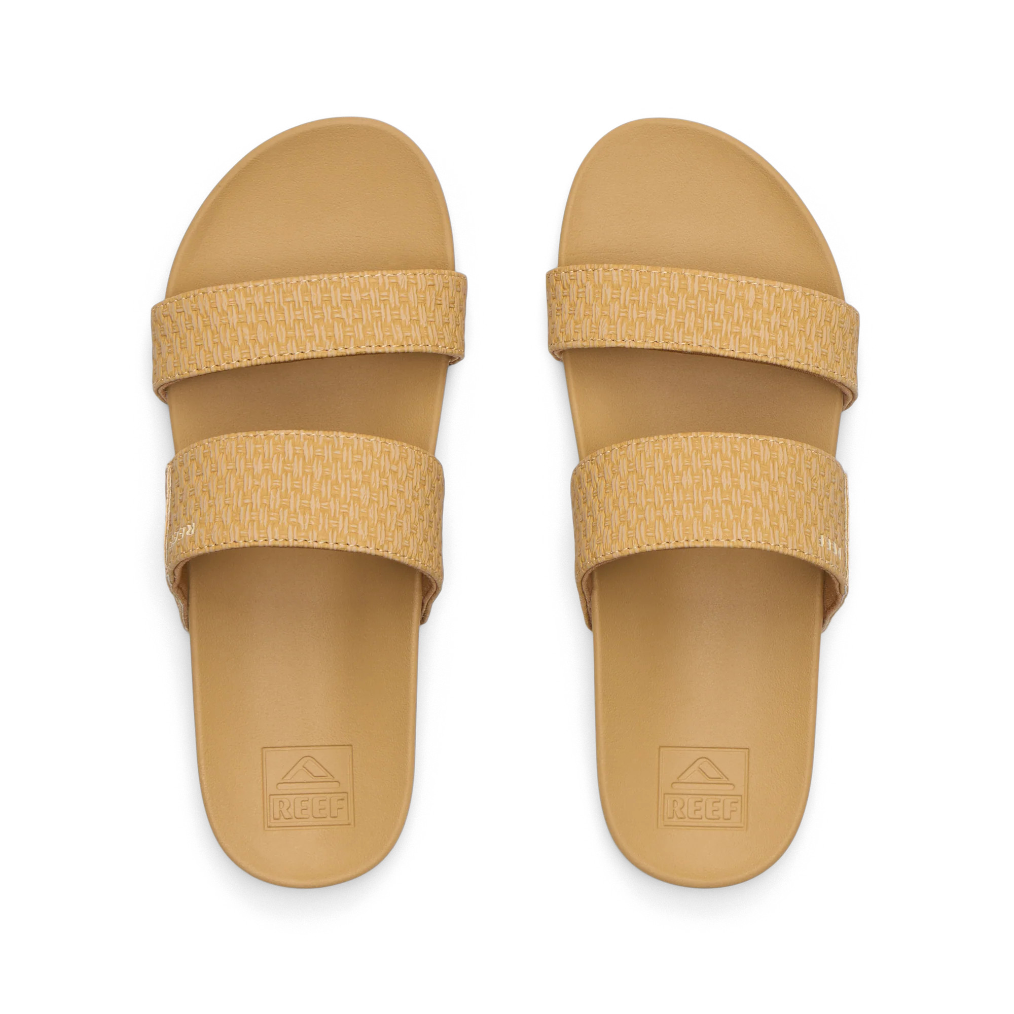 Girls' Cushion Vista: Two Strap Comfortable Sandals in Tan/Tan | Reef | REEF