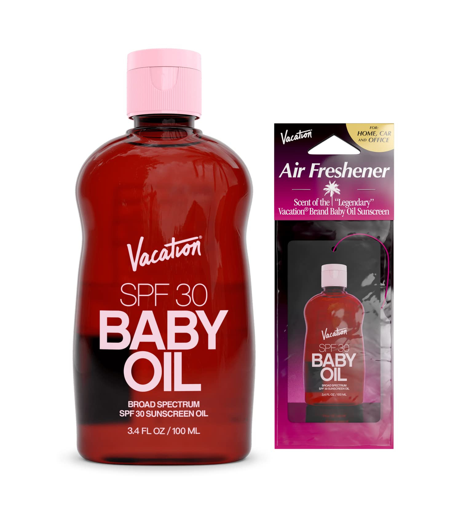 Vacation Baby Oil SPF 30 & Air Freshener Bundle, Hydrating & Nourishing, Mineral-Oil Free, Lightw... | Amazon (US)