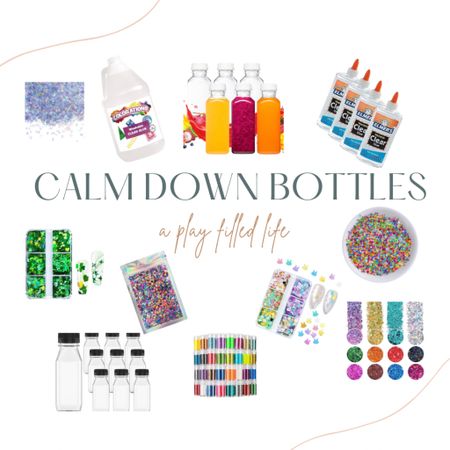 Calm down bottles are a great tool to help kids (and adults) learn about self regulation. They also act as a timer & are fun & engaging!

#LTKfindsunder100 #LTKfindsunder50 #LTKhome