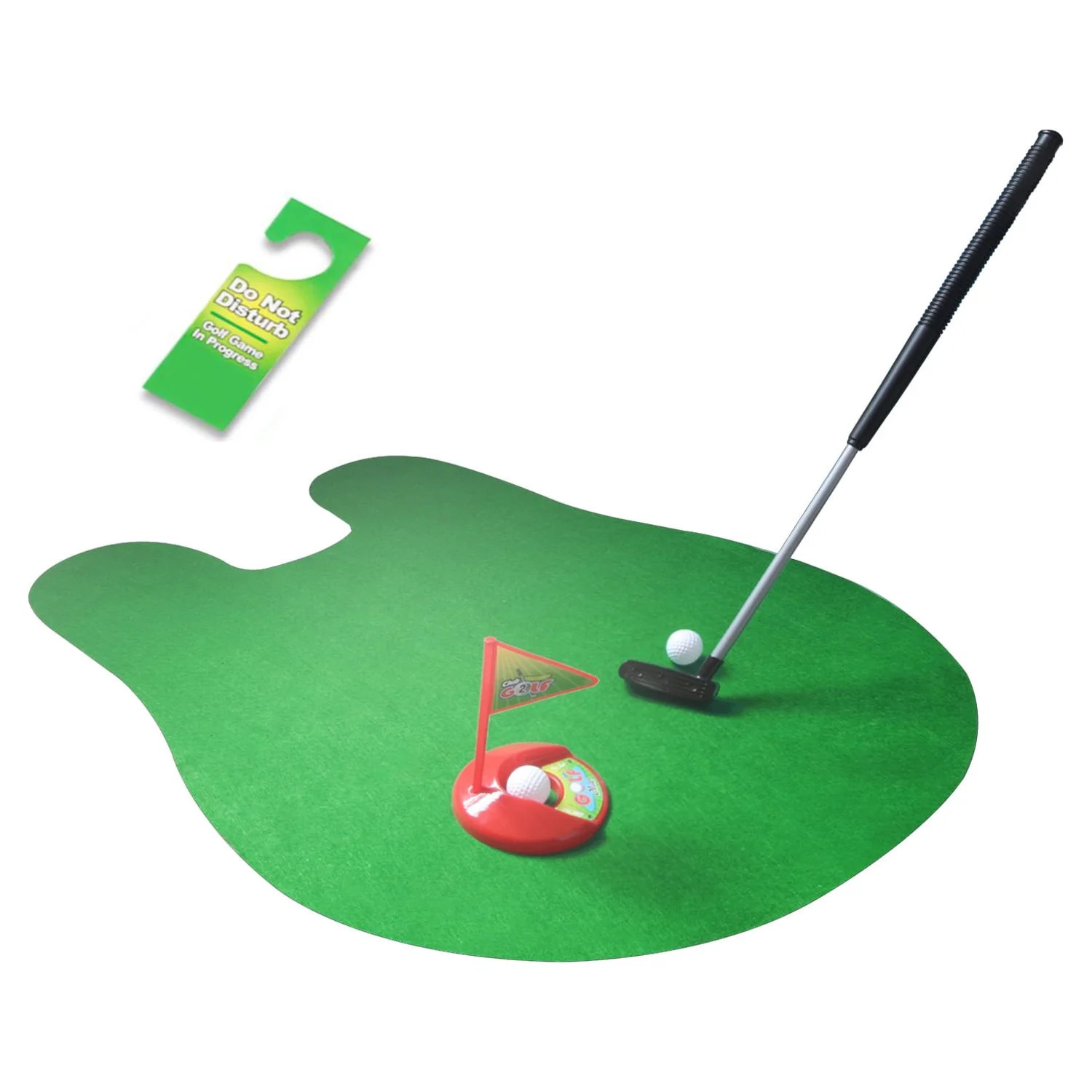Novelty Place Toilet Golf Game Set - Practice Mini Golf in Any Restroom/Bathroom - Father's Day, ... | Walmart (US)