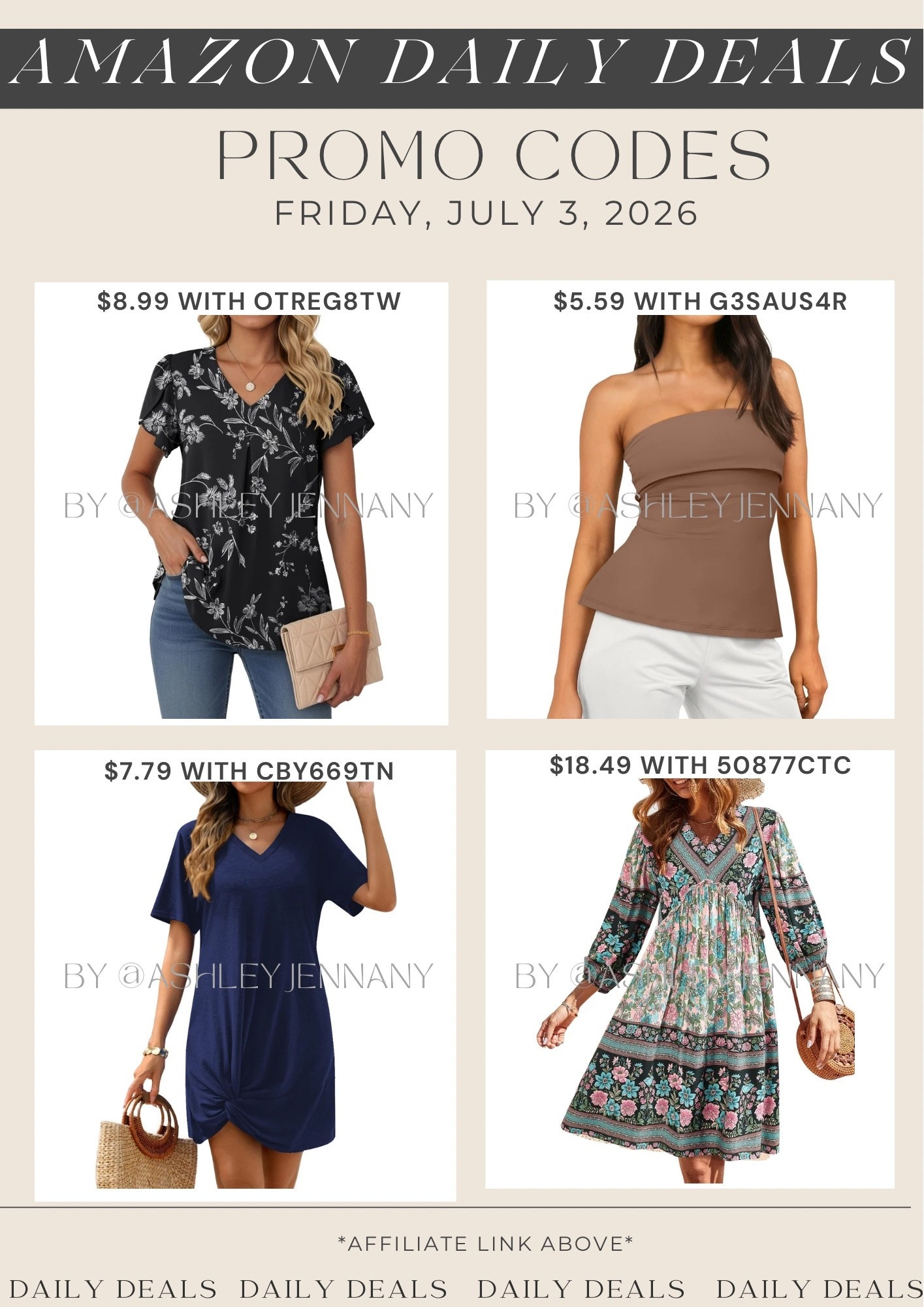 Amazon deals

#LTKSaleAlert #LTKMidsize #LTKootd