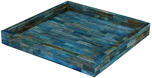 Handicrafts Home Verdigris Trays – Ideal Ottoman Tray – Multipurpose Bone Inlay Serving Tray ... | Amazon (US)