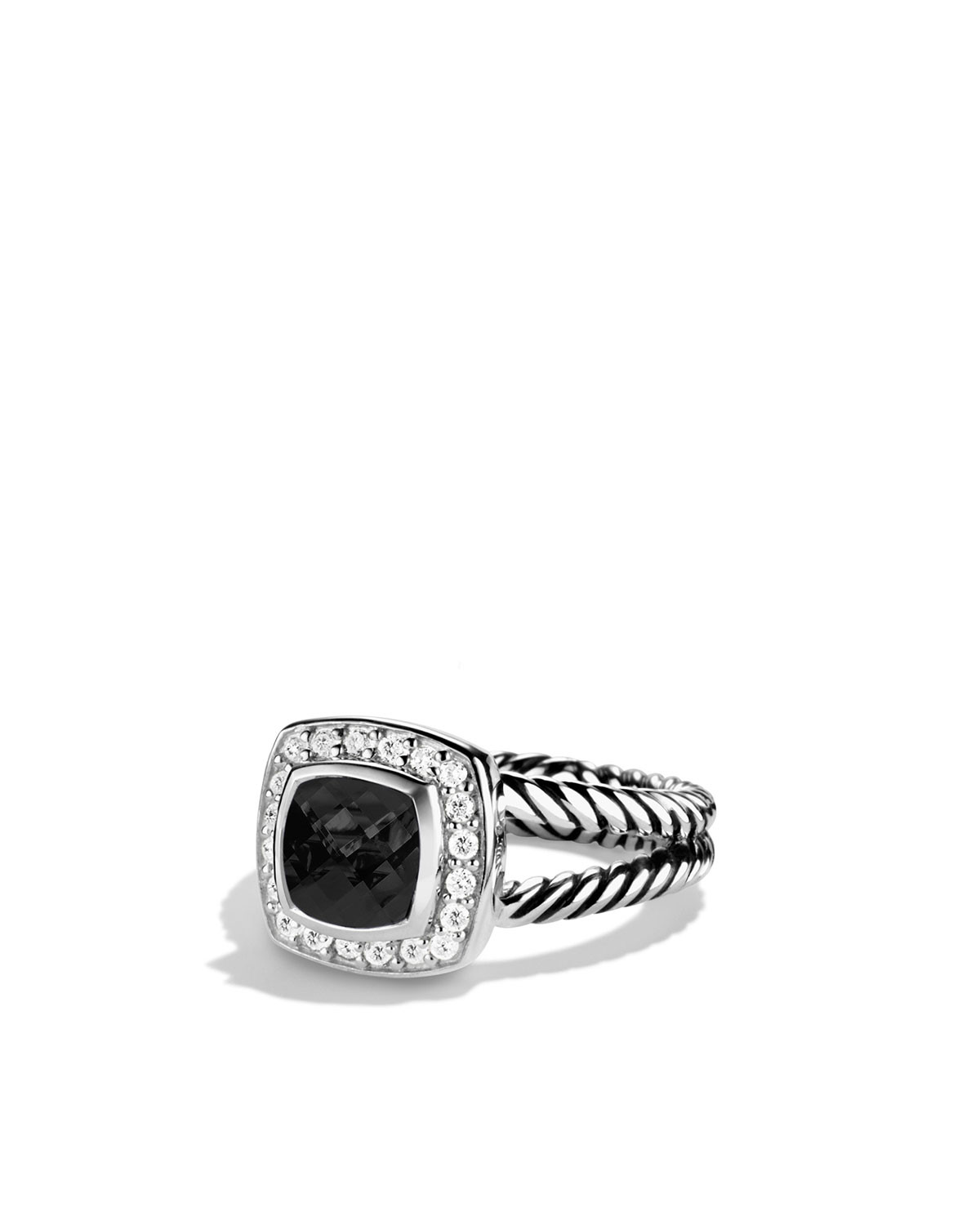 Petite Albion Ring with Black Onyx and Diamonds | Neiman Marcus
