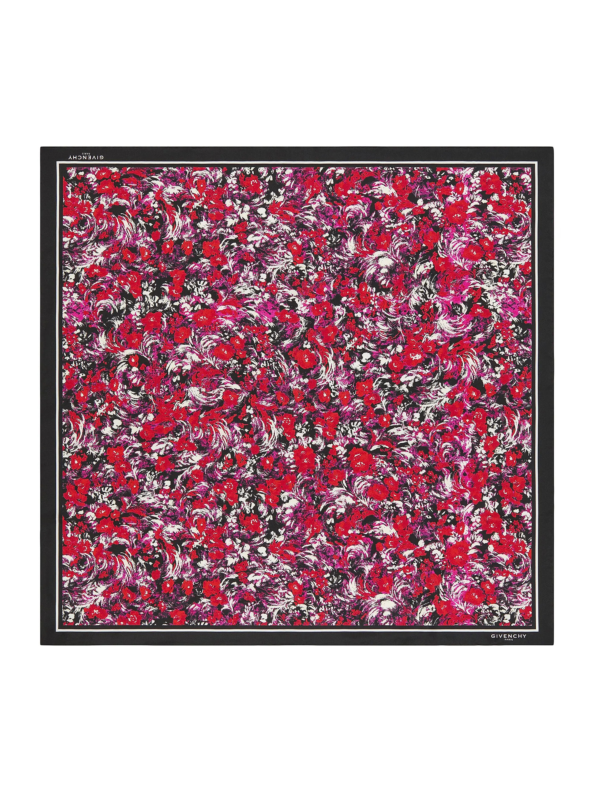 Givenchy Square in Silk with Floral Print | Saks Fifth Avenue | Saks Fifth Avenue