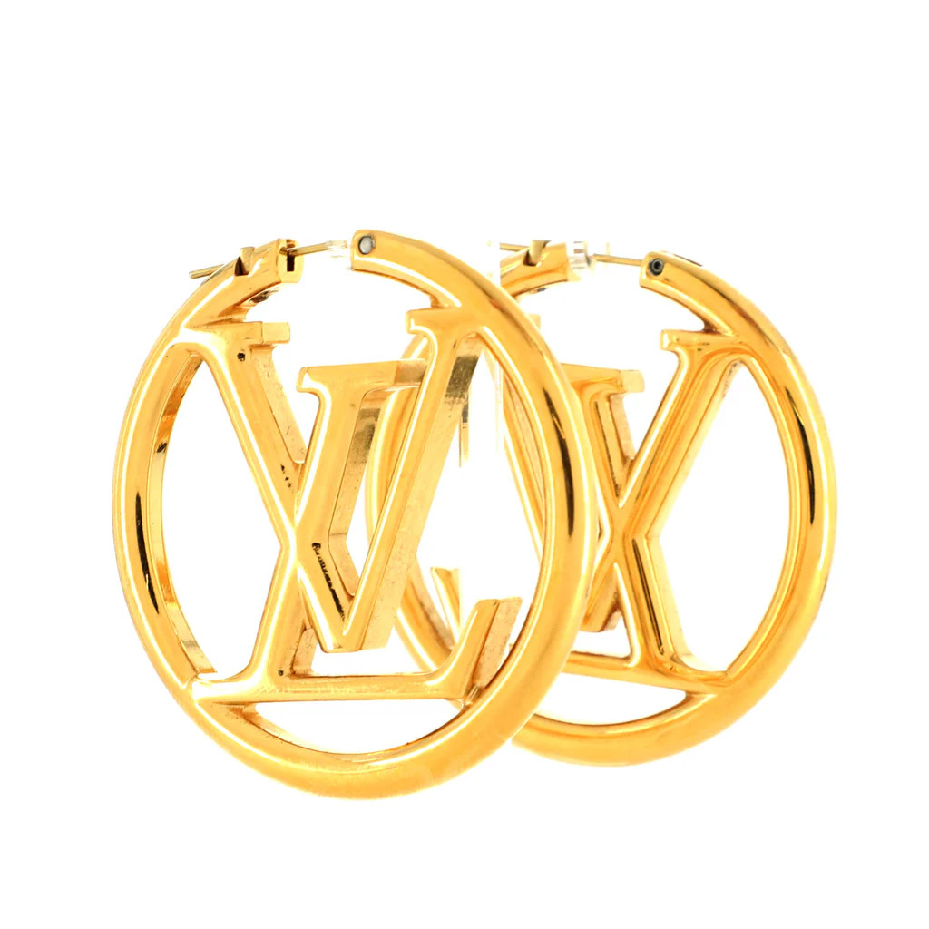 Louis Vuitton Louise Hoop Earrings Metal Gold 1689502 | Rebag